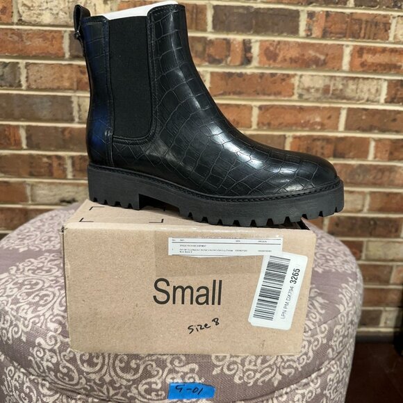 Kenneth Cole Reaction Women's Salt Lug Chelsea Boot Black Size 8 - Picture 6 of 6